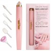 Фрезер для манікюру та педикюру Flawless Salon Nails, ручка фрезер для манікюру. Колір: рожевий