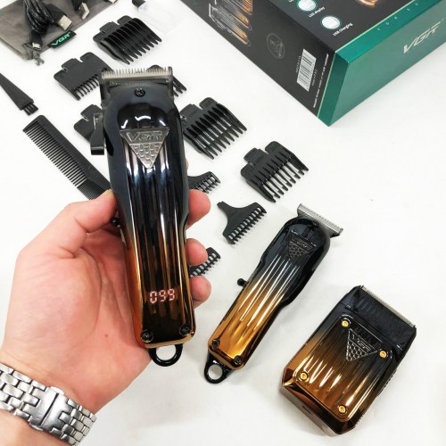 Комплект VGR 3 в 1 V-644 акумуляторна машинка для стрижки, триммер та електробритва шейвер