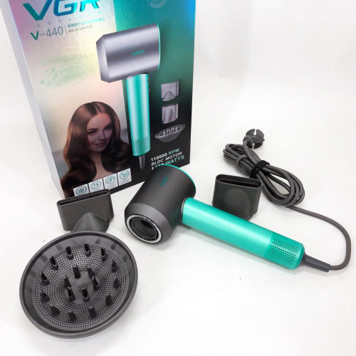 Фен професійний VGR V-440. Колір: зелений