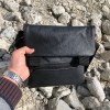 Тактична шкіряна сумка з кобурою, чоловічий месенджер, барсетка - чорний слінг, чоловіча сумка через плече