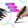 Набір маркерів для малювання Touch 36 шт двосторонні професійні фломастери для художників