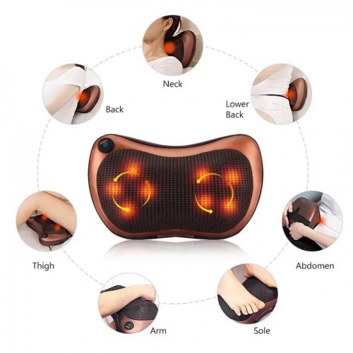 Масажна подушка Car and Home Massage Pillow, масажер для шиї автомобільний