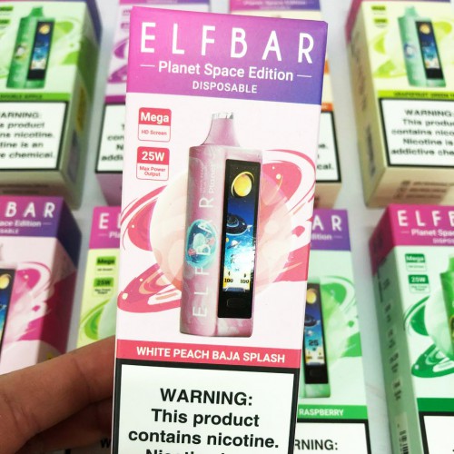ELF BAR Planet 25000. Білий Персик Баха (White Peach Baja Splash)