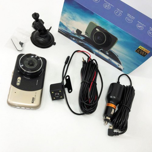 Автомобільний відеореєстратор X600 LCD 4 Angel Lens камери 1080P Full HD TF