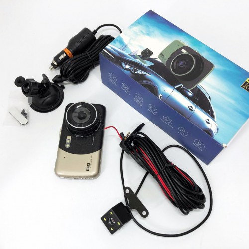 Автомобільний відеореєстратор X600 LCD 4 Angel Lens камери 1080P Full HD TF