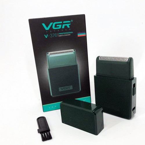 Електробритва VGR V-376 GREEN шейвер, Професійний шейвер-електробритва, Портативна бритва