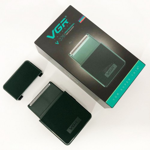 Електробритва VGR V-376 GREEN шейвер, Професійний шейвер-електробритва, Портативна бритва