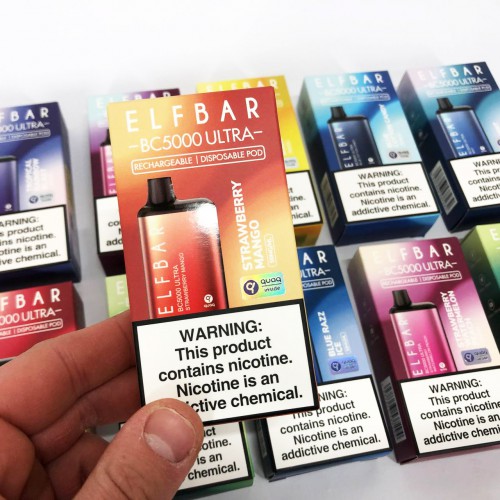 Elf Bar BC5000 Ultra. Полуниця Манго (Strawberry Mango)