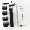 Машинка для стрижки волосся Vintage T9-2 BLACK 4 насадки
