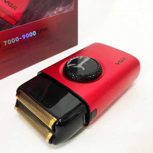 Електробритва VGR V-377 RED шейвер, Електрична акумуляторна бритва для гоління, шейвер чоловічий