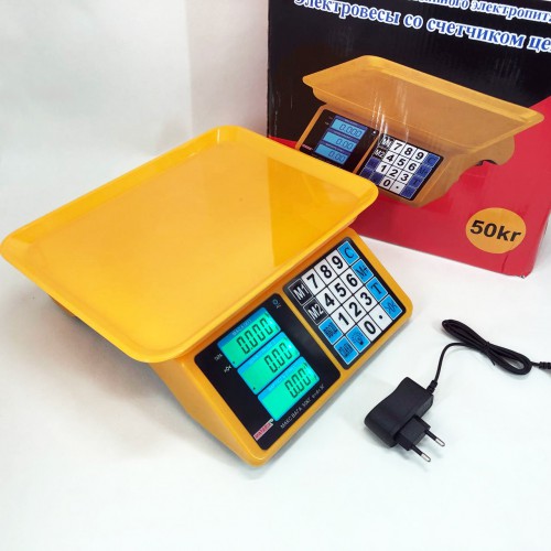 Електронні ваги для товарів Matarix MX-412 до 50 кг, Функціональні електронні ваги для торгівлі