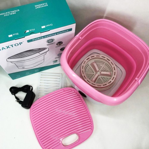 Пральна машина MAXTOP machine, Пральна машина для дачі без водопроводу. Колір: рожевий