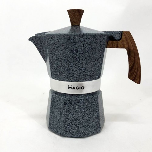 Кафеварка гейзерна Magio MG-1010 150 мл, гейзерна кавоварка для плити, кавник гейзерний