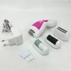 Епілятор Gemei GM-7006 4в1 - Професійний бездротовий епілятор бритва з насадками триммер + пемза