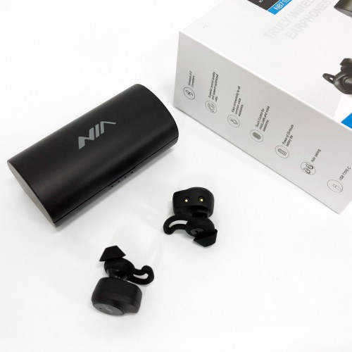 Навушники Bluetooth NIA NB710 з кейсом чорні бездротові, Навушники для тренувань сенсорні бездротові