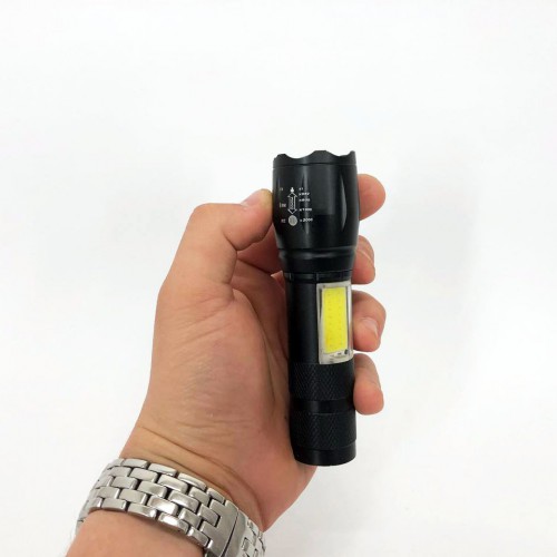 Ліхтарик акумуляторний ручний Bailong BL-29 діод T6 + COB зарядка від USB, ліхтарик led, водонепроникний