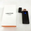 Електрозапальничка USB ZGP ABS, сенсорна електрична запальничка спіральна. Колір чорний