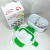 Ланч бокс електричний з підігрівом Lunch Heater 220 V Pro, Термос для їжі для дітей. Колір: зелений