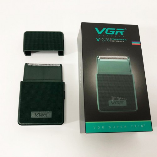Електробритва VGR V-376 GREEN шейвер, Професійний шейвер-електробритва, Портативна бритва