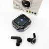 Бездротові вакуумні навушники TWS з дисплеєм LED, вологозахист IPx4 Bluetooth 5.4 з кейсом. Колір: чорний