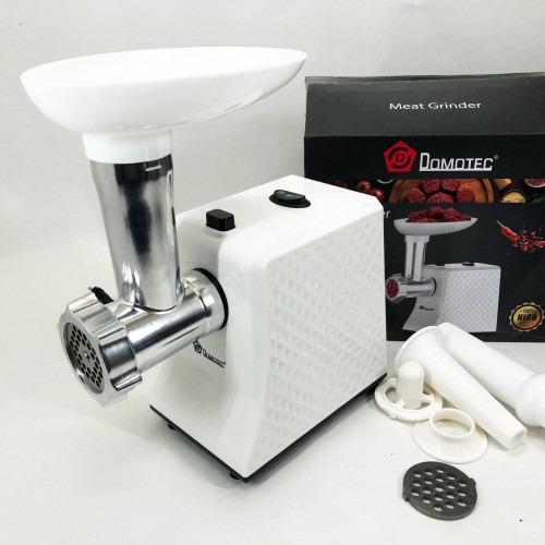 М'ясорубка електрична Domotec R3391 2000W, Потужна компактна м'ясорубка для дому, М'ясорубка 3 в 1