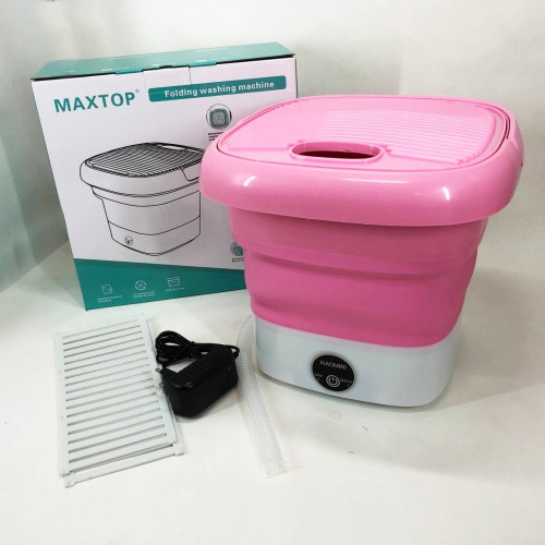 Пральна машина MAXTOP machine, Пральна машина для дачі без водопроводу. Колір: рожевий