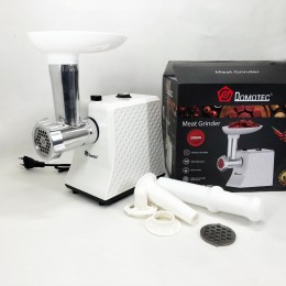 М'ясорубка електрична Domotec R3391 2000W, Потужна компактна м'ясорубка для дому, М'ясорубка 3 в 1