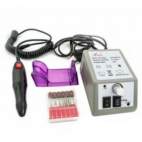 Фрезер для манікюру Beauty nail DM-14/2000, ручний фрезер для манікюру, для зняття гель лаку. Колір: сірий