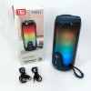 Bluetooth-колонка TG651 з RGB ПІДСВІТКОМ, акумуляторна колонка для музики, для вечірки. Колір: синій