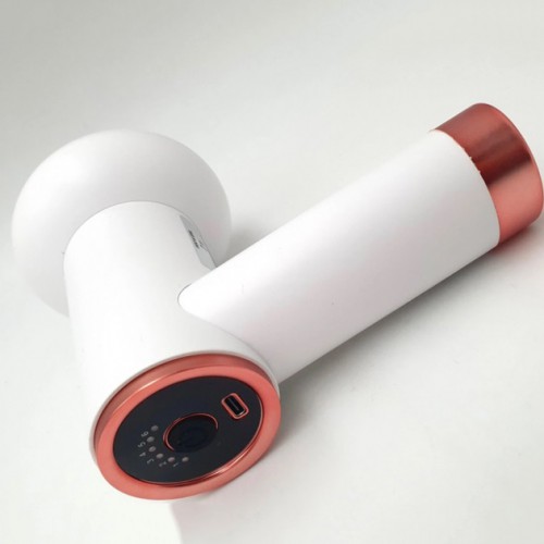 Масажер антицелюлітний для тіла рук та ніг 4 насадки 6 швидкостей Deep Rolling Massager. Колір: білий