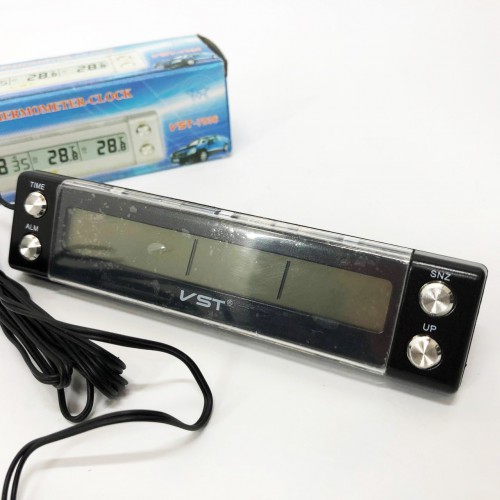 Автогодинник з датчиком температури VST-7036