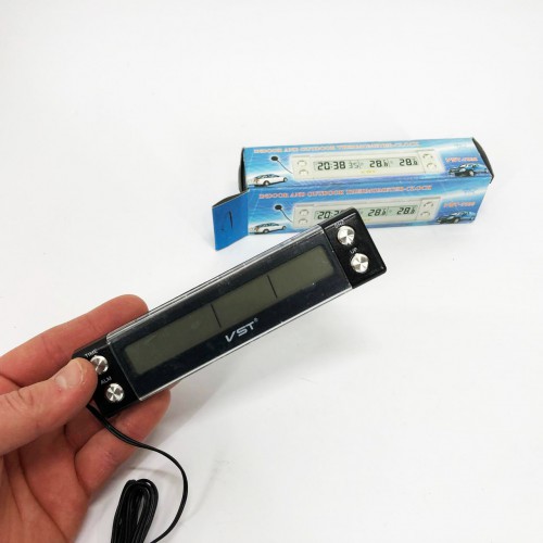 Автогодинник з датчиком температури VST-7036
