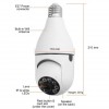Камера відеоспостереження лампочка CAM L1 E27 WIFI IP 360/90 поворотна