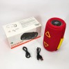 Bluetooth-колонка TG657 з RGB підсвічуванням 1500 mAh, бездротова колонка портативна потужна. Колір: червоний