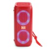 Портативна колонка TG333 2x5W з RGB підсвічуванням, бездротова колонка портативна потужна. Колір: червоний