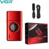 Електробритва VGR V-377 RED шейвер, Електрична акумуляторна бритва для гоління, шейвер чоловічий