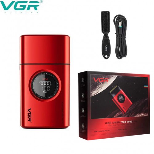 Електробритва VGR V-377 RED шейвер, Електрична акумуляторна бритва для гоління, шейвер чоловічий