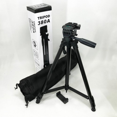 Штатив для камери, телефону, трипод, тринога TriPod 380A 0.50-1.35м, Штатив розкладний для фото