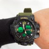 Годинник наручний чоловічий SKMEI 1155BAG, годинник тактичний протиударний, армійський годинник. Колір: зелений