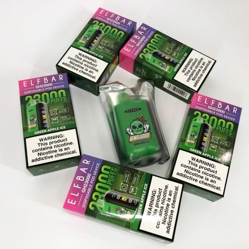 ELF BAR GH 23000 5%. Зелене яблуко (Green Apple lce)