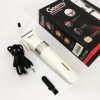 Акумуляторна машинка для стрижки волосся Gemei GM-6042, підстригальна машинка. Колір: білий