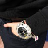 Годинник наручний чоловічий SKMEI 1155BWT, наручний годинник для військових, фірмовий спортивний годинник. Колір: білий