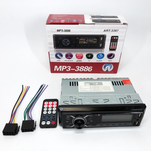 Автомобільна магнітола MP3-3885 ISO 1DIN із сенсорним дисплеєм, Бюджетна автомагнітола 1 din