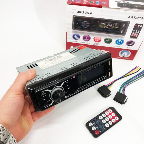 Автомобільна магнітола MP3-3885 ISO 1DIN із сенсорним дисплеєм, Бюджетна автомагнітола 1 din