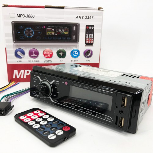 Автомобільна магнітола MP3-3885 ISO 1DIN із сенсорним дисплеєм, Бюджетна автомагнітола 1 din