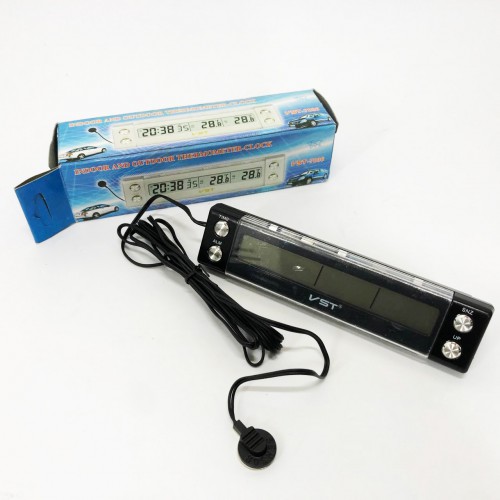 Автогодинник з датчиком температури VST-7036