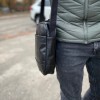 Месенджер класичний з еко шкіри гладкої, Сумка через плече кежуал чоловіча Ділова сумка месенджер