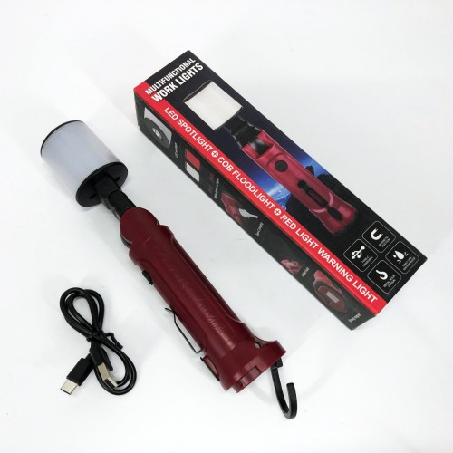 Ліхтар акумуляторний WORKLIGHT-072-XPE 10W 350Lm з гаком та магнітом, Багатофункціональний LED ліхтар