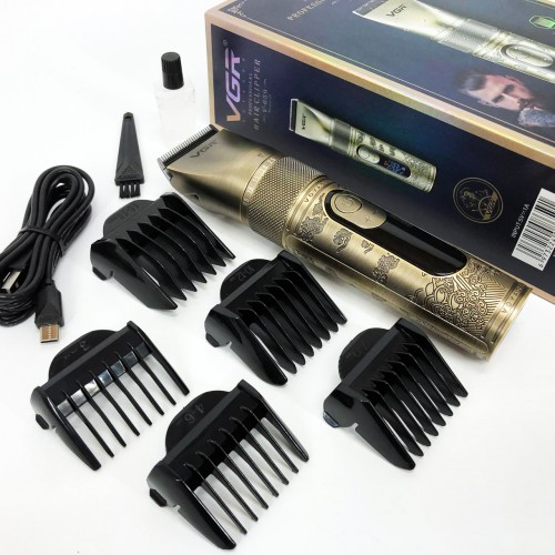Акумуляторна машинка для стрижки VGR V-659, Машинка для стрижки волосся домашня підстригальна