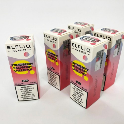 Рідина ELFLIQ 30мл 5%. Полуниця Малина Вишня (Strawberry Raspberry Cherry Ice)